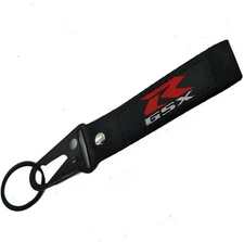 GSXR1300 GSXR600  Red Motorcycle Keychain Metal Key Tag Label Ring