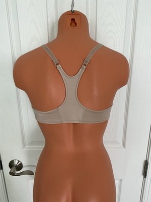 Natori Beige/Mocha Front Close Racerback UW Bra Style 35438 Sz: 34C NWT