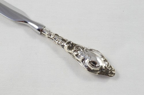 Antique Birmingham Sterling Silver Handle Letter Opener Charleston Pattern 1908 - Picture 3 of 6