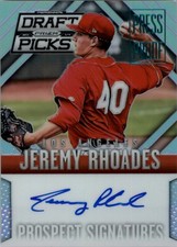 2014 Panini Prizm Perennial DP Prospect Sig. Press Proof Jeremy Rhoades/199 Auto