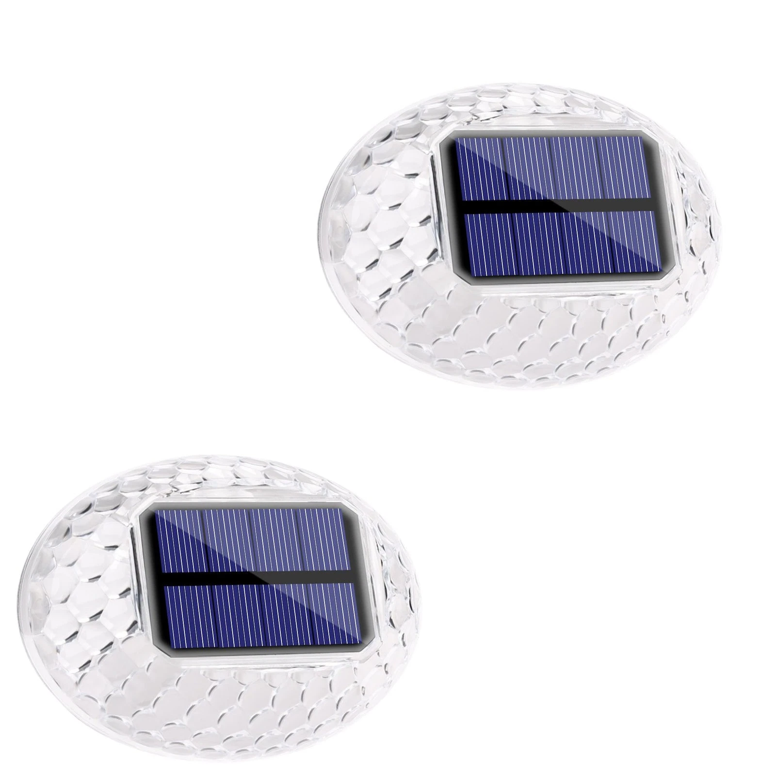 Solar Fence Lights Outdoor, IP65 Waterproof Solar Light for Outside, 2 Pack D...