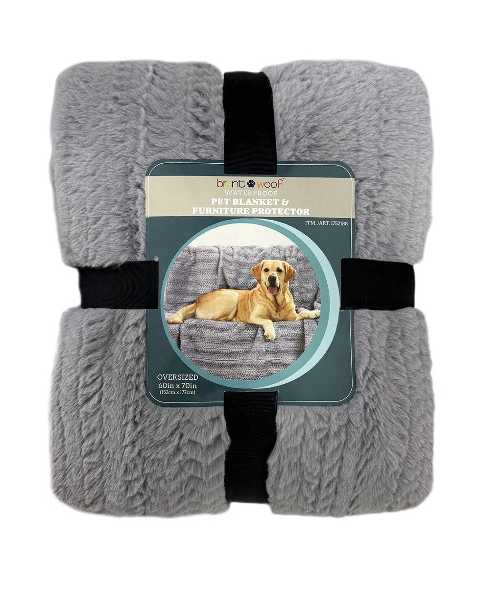 Brentwoof Oversized Waterproof Pet Blanket 60x70" Plush Furniture Protector