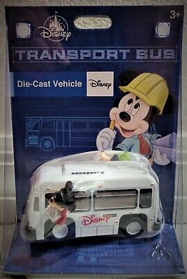 Disney Theme Park Collection Die Cast Metal Vehicle Transport Bus