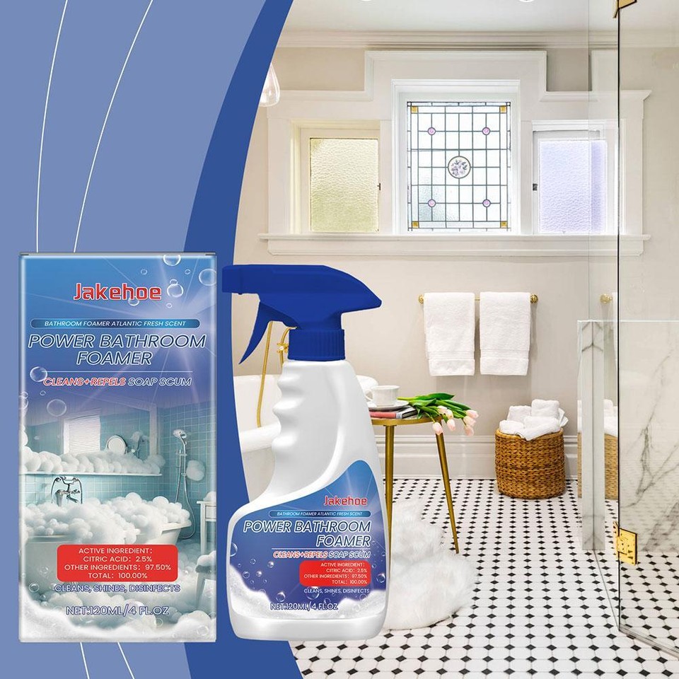Bathroom Foam Spray Cleaner Limescale Remover Sink Shower Toilet