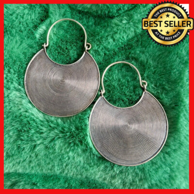 FINE SILVER EARRINGS 925 STERLING CRAFT VINTAGE TRIBAL FASHION ARTISAN LOT1617