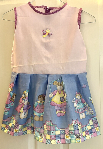 Custom Made Daisy Kingdom Playtime Jellybeans Sun Dress Size 6 Back Accent Zip