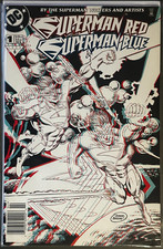 1998 1 DC Superman Red And Superman Blue NO GLASSES VF  Combined Shipping 