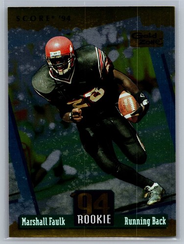Marshall Faulk [Gold Zone] #277 card from 1994 Panini Score
