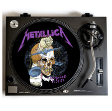 METALLICA Turntable Slipmat for Vinyl Records 12" DJ Slip Mat heavy metal vinyls