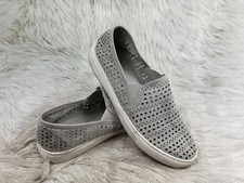 STEVE MADDEN Odonna Gray Casual Cut Outs Slip On Shoes Size 8