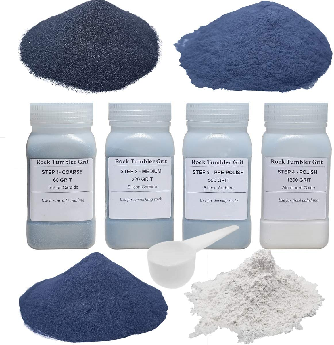 Tonmp 3 Pounds Rock Tumbler Refill Grit Media Kit 4 Polishing Grits 4 Steps For Sale Online Ebay
