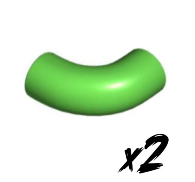 2x LEGO 25214   Stein 1 x 1   Brick round   hellgrün   Bright Green
