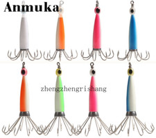 5Pcs Luminous Squid Hook 8/10 Pin Hook Octopus Hooks Squid Fishing Hook 10/16g