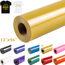HTVRONT Heat Transfer Vinyl 12" x 8ft HTV / 8 Foot Roll /for Cut Silhouette
