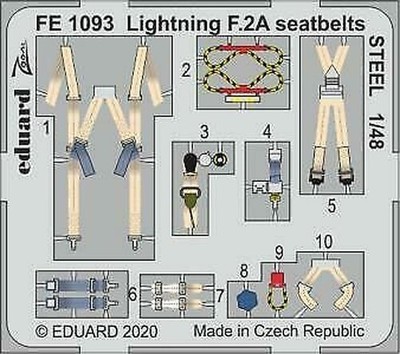 Accessoire Maquette Eduard 32088 - Ceintures De Sécurité 1:32 RAF WWII - Neuf