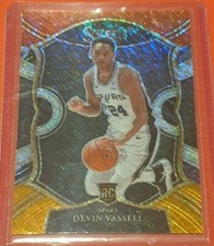 2020-21 Select Concourse Devin Vassell Shimmer Parallel Card - San Antonio