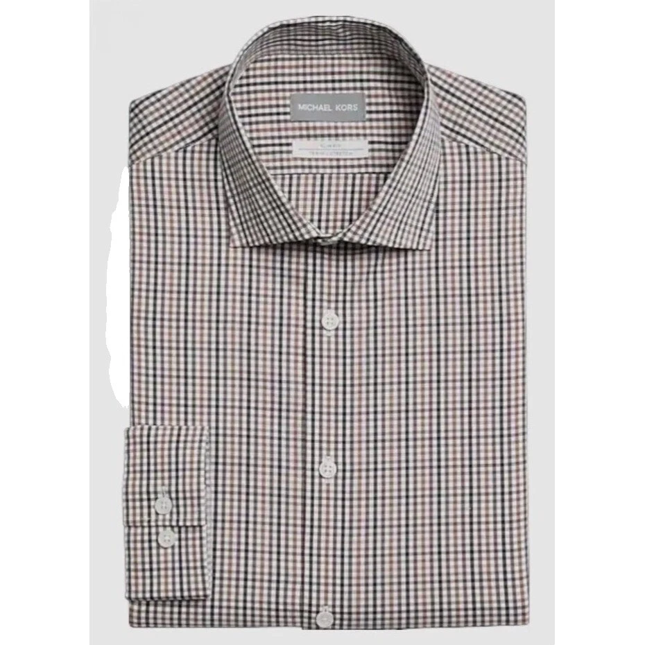 Mezcla de Algodón a Cuadros Camisas de vestir para hombres