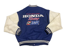 Giacca Racing Honda Collezione PPG CART World Series Taglia L Lana Pelle Vintage