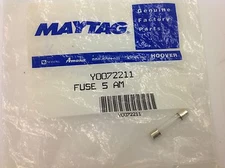VINTAGE STOVE PARTS Caloric Gas Range Y0072211 Fuse 0072211 AP4277148 NEW 5 Amp
