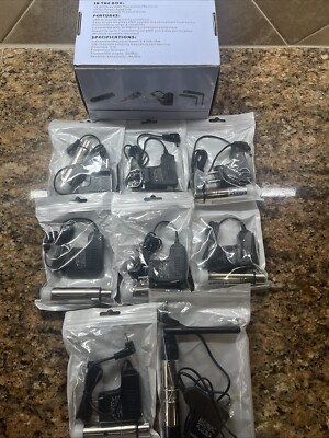 Chinly DMX512 Wireless 1 Male Transmitter 7 Female Receivers Control | 8 PCs