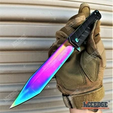9" Tactical Knife Pocket Knife 4" Tanto Blade Camping Knife Folding EDC Knife