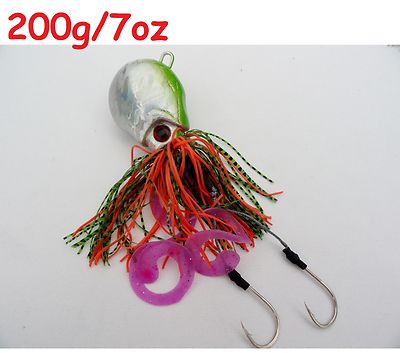 Thunder Jigs 200g / 7oz Purple Octopus Saltwater Fishing Lure Heavy Duty Jig Thunder Jigs 200g / 7oz Purple Octopus Saltwater Fishing Lure Heavy Duty Jig