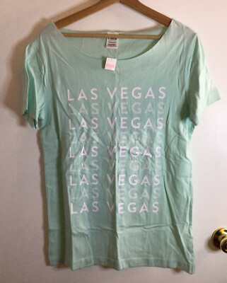 VS Victoria's Secret Pink Las Vegas T-Shirt Tee Top Size XS Extra Small