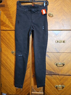 Spanx NWT Distressed Vintage Black Size Medium
