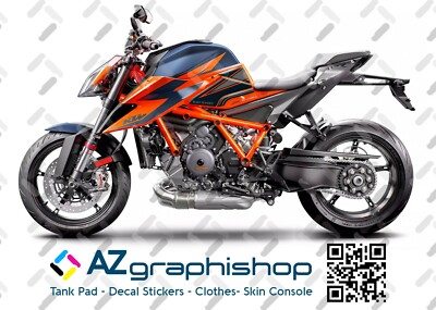 Protection Side Lights Tank Resin 3D KTM Superduke 1290 R 2020 L-091 Blue