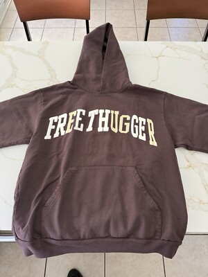 Travis Scott CJ X CACTUS PLANT FLEA MARKET  FREE THUGGER  HOODIE SIZE LARGE