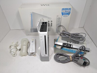 Nintendo Wii Console RVL-001 With Box - Working - No Game