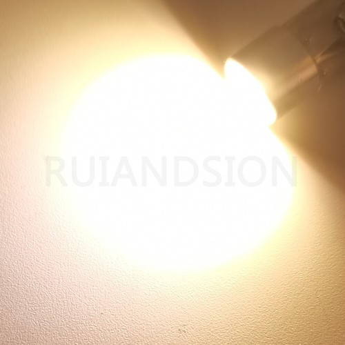 Ruiandsion BAY9S LED Bulb Car Indicator Light H21W License Plate Light 6V 3000K - Foto 11 di 11