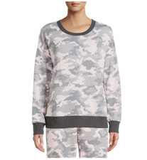 Image of Reebok Women's Camo Crew Neck Super Soft Lounge Sweatshirt Size 2XL Chest 45-48"