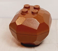 LEGO Boulder Rock Brown Mountain Piece Reddish Brown Opens Ring Box Gift Money