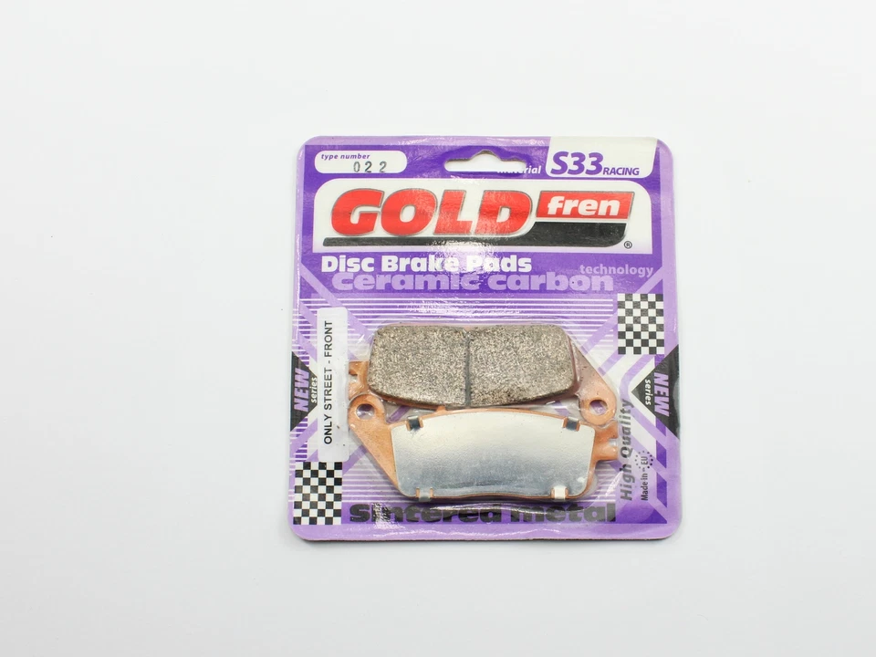 Pastillas de freno delanteras sinterizadas GOLDfren S33-022 EBC Equiv FA142 - 1 par Foto 3 de 3