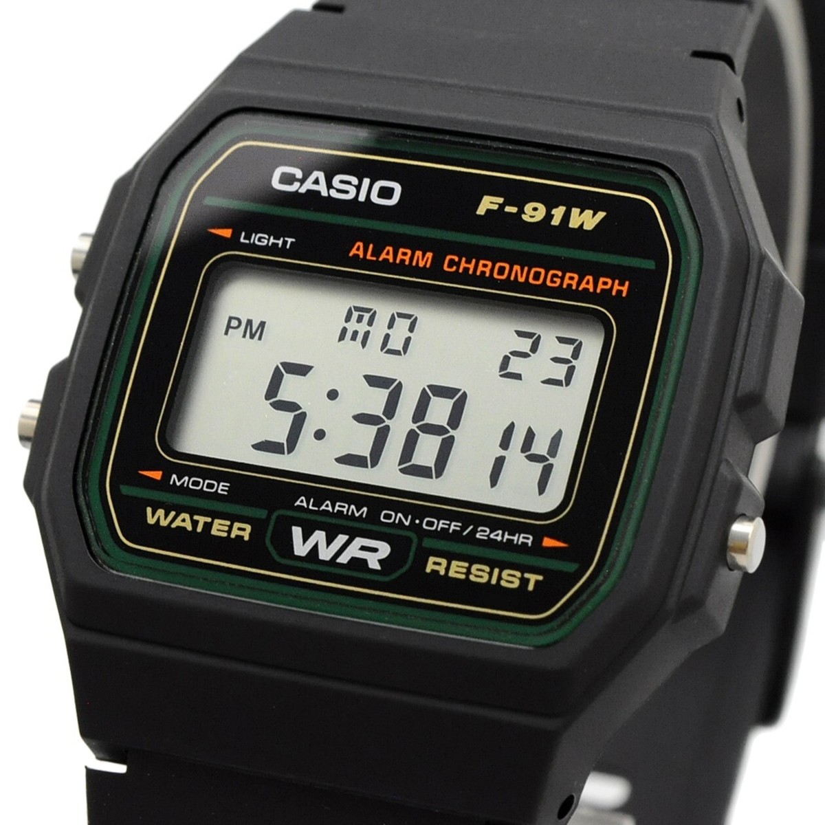 CASIO F-91W-3DG Green Trim Classic Digital Watch | eBay