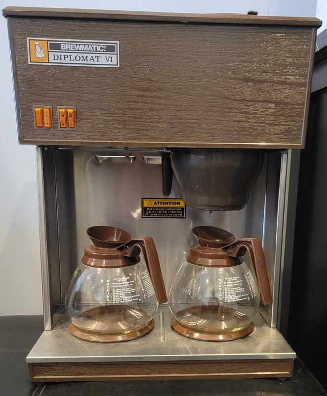 BREWMATIC DIPLOMAT VI DUAL POT COFFEE MAKER - GREAT CONDITION