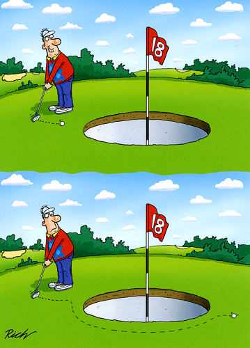 Funny golf card the 18th  country cards