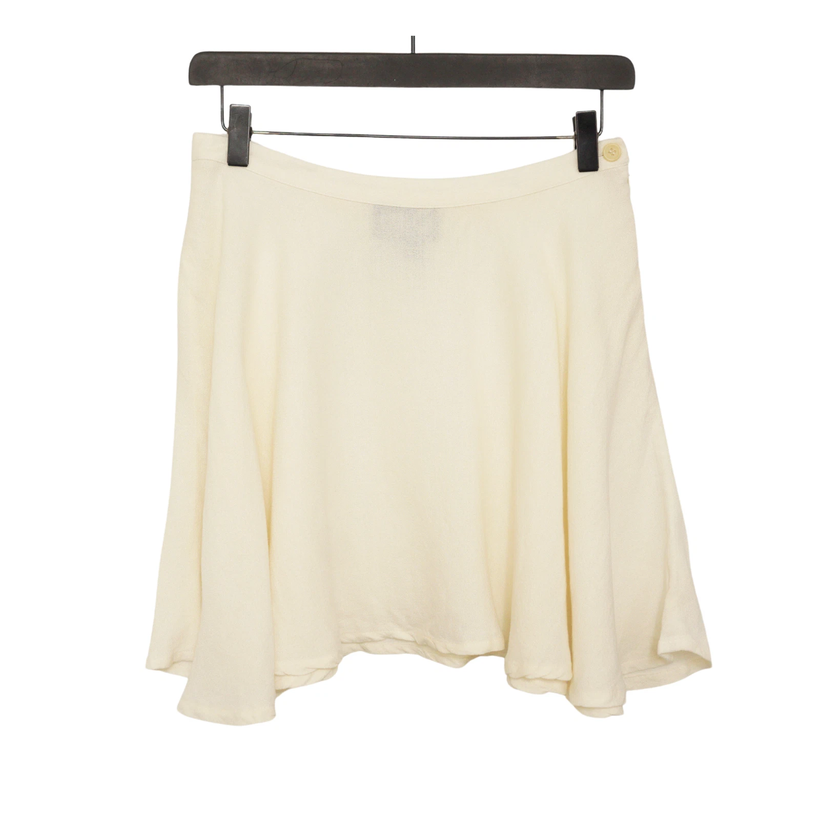 Women Dolce & Gabbana Skirt Beige Linen Made In Italy US10 IT46 GB12 XME515