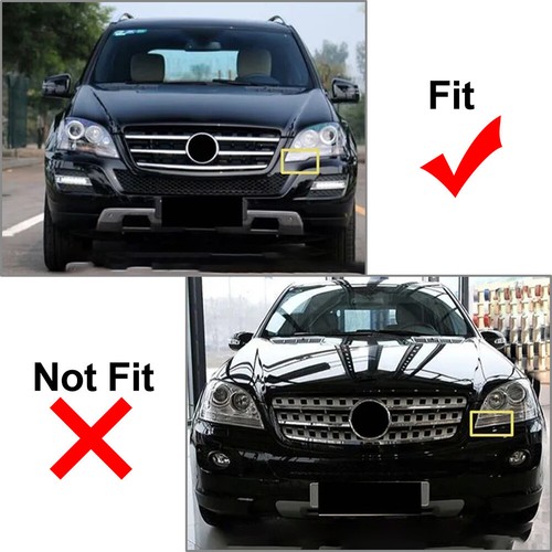 GTR Style Front Bumper Hood Diamond Grille For Benz ML Class W164 2009-2012 - Foto 2 di 15