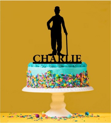 Personalisierter Charlie Chaplin Acryl Tortenaufleger