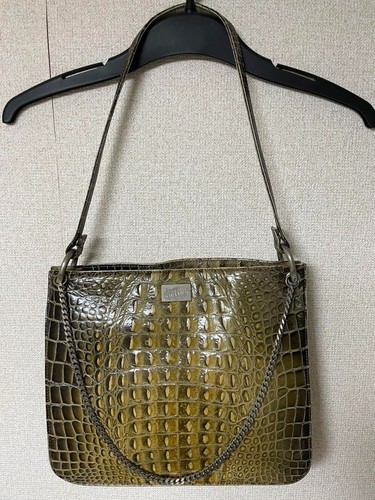 Jean Paul Gaultier Crocodile-embossed leather bag JP - Picture 2 of 10