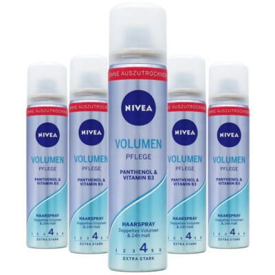 Nivea Volumen Haarspray 75ml extra stark Halt 24h ( 75ml x 5 )