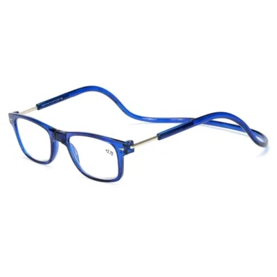 Hanging Adjustable Magnetic Reading glasses Front Click Connect Neck Folding New