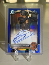 Bo Davidson 2025 Bowman Chrome 1st Blue Refractor Auto /150 #CPA-BD Giants
