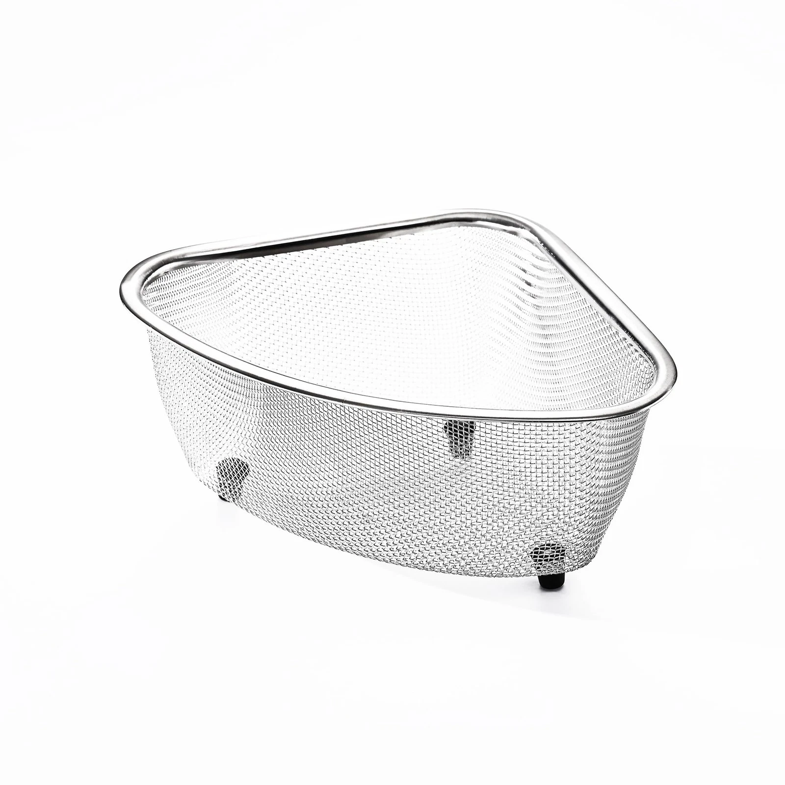 Large Stainless Steel Triangular Colander, 3 Quart Pasta Strainer, 7” x 9.25”...