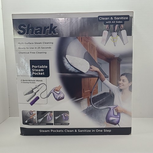 Shark Portable Steam Pocket System Handheld Steamer Cleaner SC630 Complete 