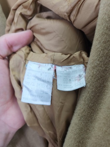 Max Mara Coat Womens Beige Wool Cashmere Oversized Collared Overcoat Italy 16 - Picture 8 of 8