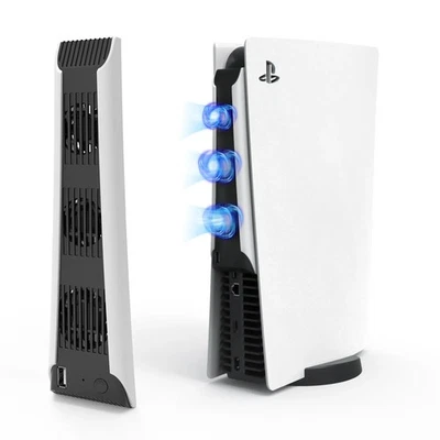 VPS Playstation 5 PS5 Cooling Solution Rear Triple Fan Plug & Play External Cooler