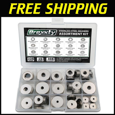 #ad #ad 15 Sizes Fender Washers for Bolts 304 Stainless Steel $41.39